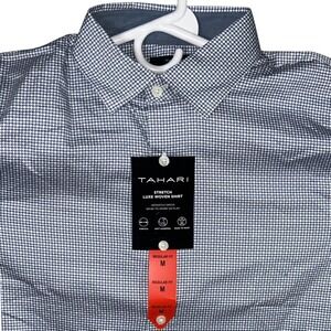 Tahari‎ Men's Medium Stretch Luxe Woven Shirt Regular Fit Versatile Dress NWT